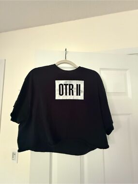 Black Beyoncé OTR II Crop Top